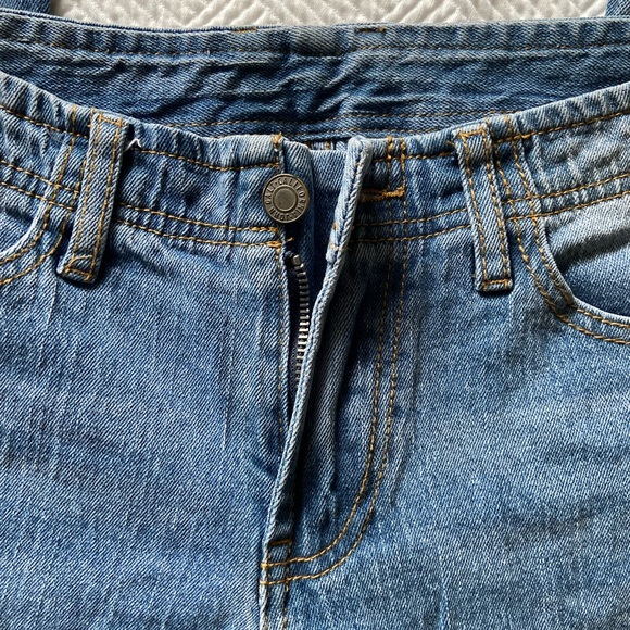 Brandy Melville low rise flares y2k trendy 90s baby split hem - Picture 2 of 7